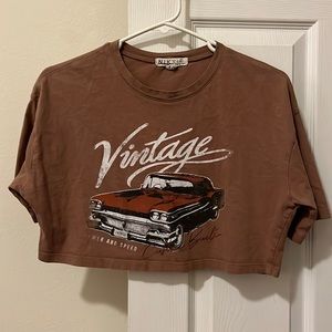 Light brown crop top